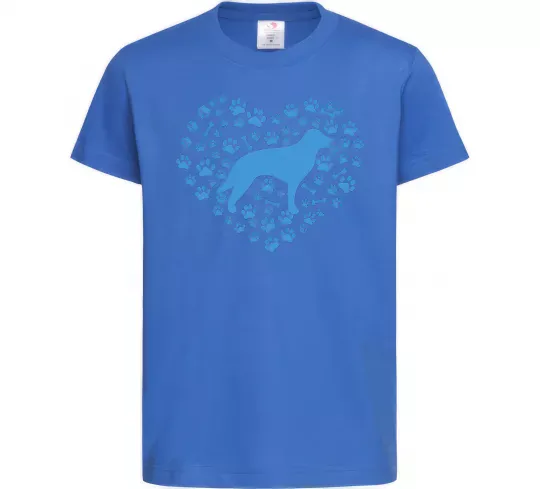 Дитяча футболка Love retriever Яскраво-синій фото