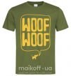Мужская футболка Woof woof Оливковый фото