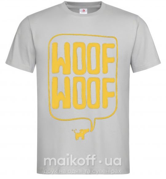 Чоловіча футболка Woof woof Сірий фото