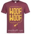 Чоловіча футболка Woof woof Бордовий фото
