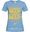 Женская футболка Woof woof Голубой фото