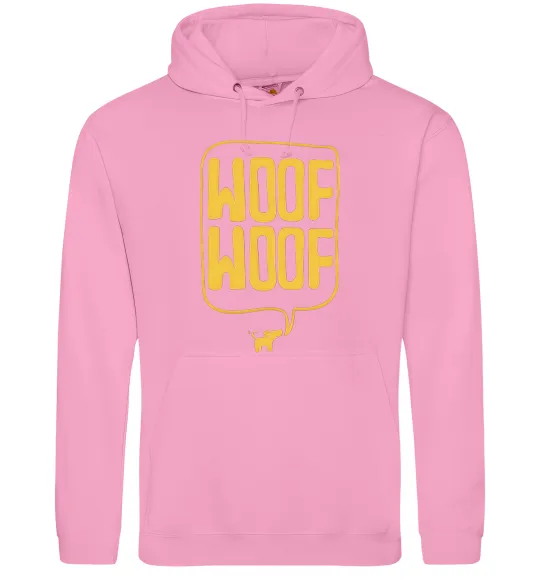 Женская толстовка (худи) Woof woof Розовый фото