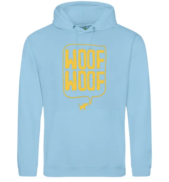 Женская толстовка (худи) Woof woof Голубой фото