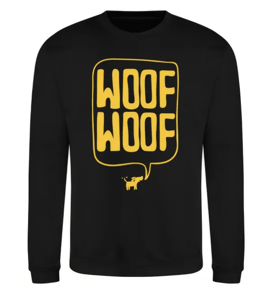 Свитшот Woof woof Черный фото