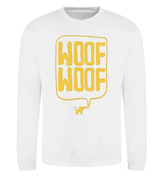 Свитшот Woof woof Белый фото