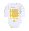 Детский боди Woof woof Белый фото
