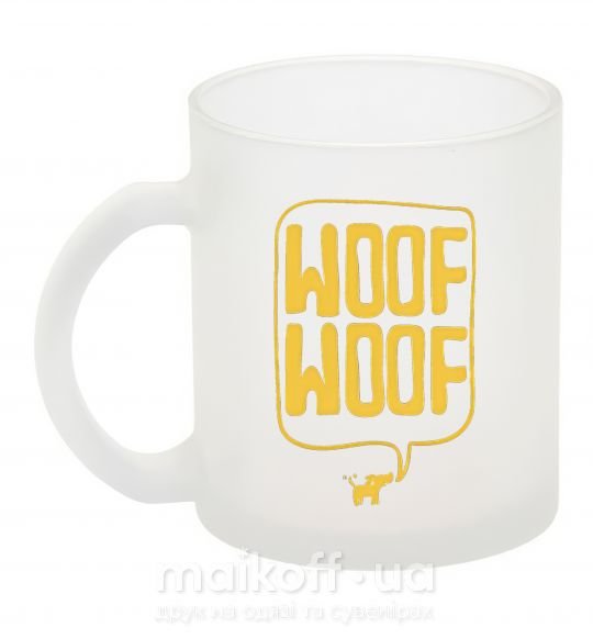 Чашка стеклянная Woof woof Фроузен фото
