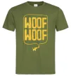 Мужская футболка Woof woof Оливковый фото