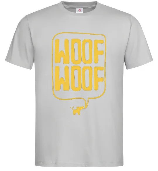 Мужская футболка Woof woof Серый фото