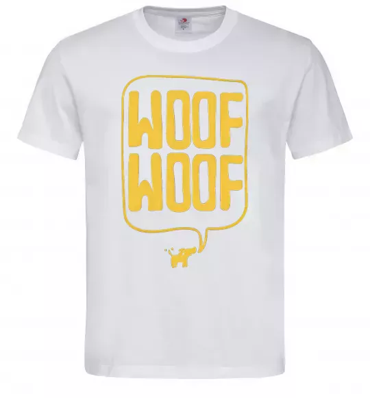 Мужская футболка Woof woof Белый фото