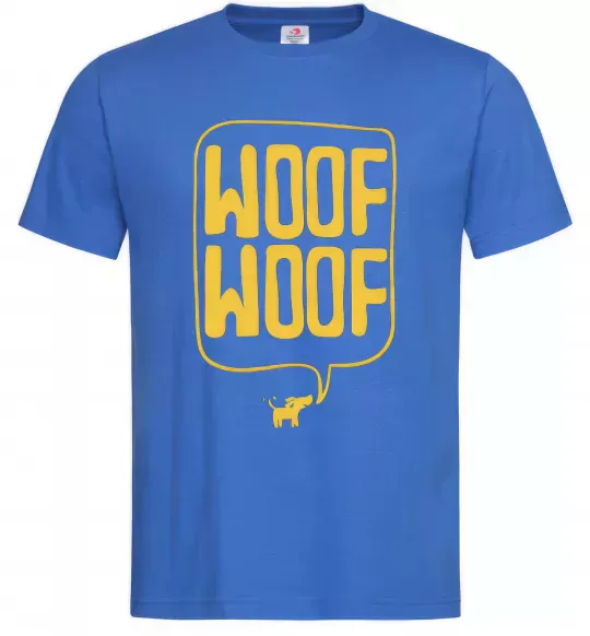 Мужская футболка Woof woof Ярко-синий фото