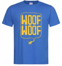 Чоловіча футболка Woof woof Яскраво-синій фото