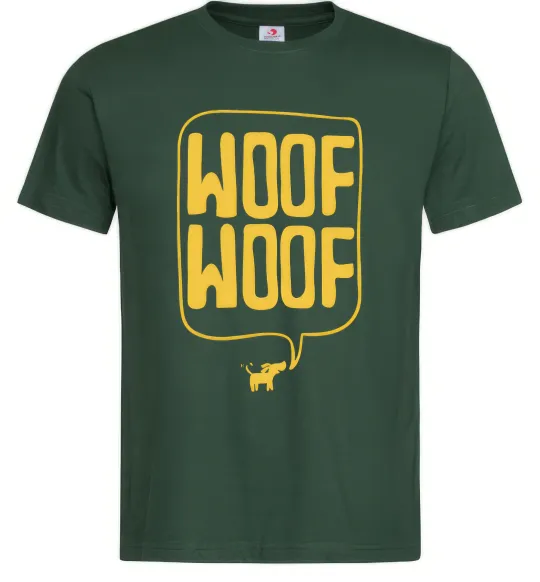 Мужская футболка Woof woof Темно-зеленый фото