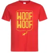 Мужская футболка Woof woof Красный фото