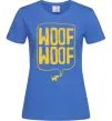 Женская футболка Woof woof Ярко-синий фото