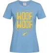 Женская футболка Woof woof Голубой фото