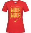 Женская футболка Woof woof Красный фото