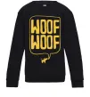 Детский Свитшот Woof woof Черный Детский Свитшот Woof woof Черный фото