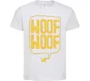 Детская футболка Woof woof Белый фото