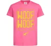 Детская футболка Woof woof Ярко-розовый фото