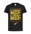 Детская футболка Woof woof Черный фото