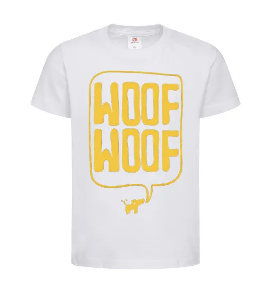 Детская футболка Woof woof Белый фото