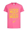 Детская футболка Woof woof Ярко-розовый фото