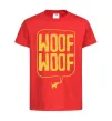 Детская футболка Woof woof Красный фото