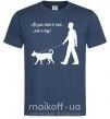 Чоловіча футболка All you need is love and dog Темно-синій фото
