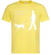 Мужская футболка All you need is love and dog Лимонный Мужская футболка All you need is love and dog Лимонный фото