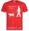 Мужская футболка All you need is love and dog Красный фото