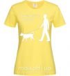 Жіноча футболка All you need is love and dog Лимонний фото
