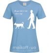 Жіноча футболка All you need is love and dog Блакитний фото