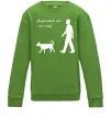 Детский Свитшот All you need is love and dog Лаймовый фото