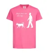 Детская футболка All you need is love and dog Ярко-розовый фото