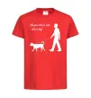 Детская футболка All you need is love and dog Красный фото