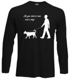 Лонгслів All you need is love and dog Лонгслів All you need is love and dog