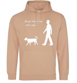 Чоловіча толстовка (худі) All you need is love and dog