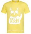Чоловіча футболка Dog let's rock Лимонний фото