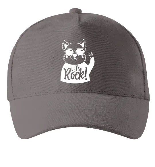 Кепка Dog let's rock Сірий фото