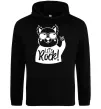 Женская толстовка (худи) Dog let's rock Черный Женская толстовка (худи) Dog let's rock Черный фото