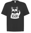 Футболка Оверсайз Dog let's rock Чорний фото