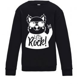 Детский Свитшот Dog let's rock