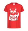 Детская футболка Dog let's rock Красный фото