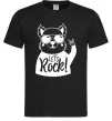 Чоловіча футболка Dog let's rock Чорний фото