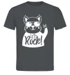 Чоловіча футболка Dog let's rock Графіт фото