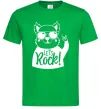 Чоловіча футболка Dog let's rock Зелений фото