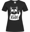 Женская футболка Dog let's rock Черный Женская футболка Dog let's rock Черный фото