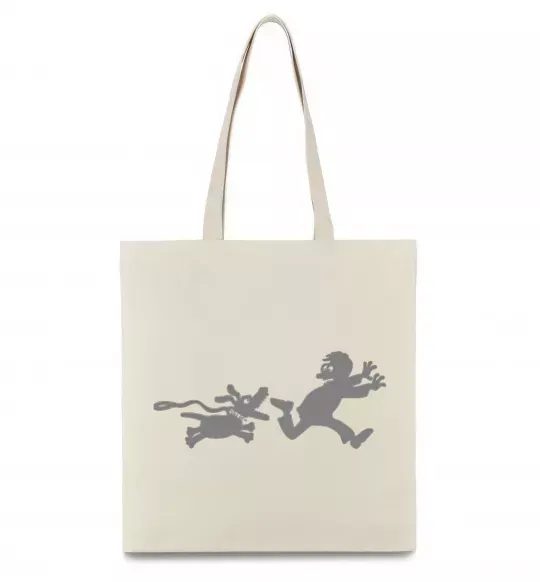 Еко-сумка Улюблена собака Бежевий фото