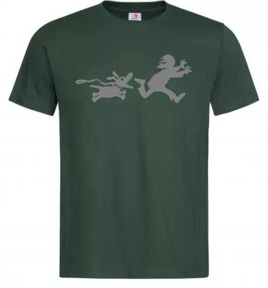 Чоловіча футболка Улюблена собака Темно-зелений фото